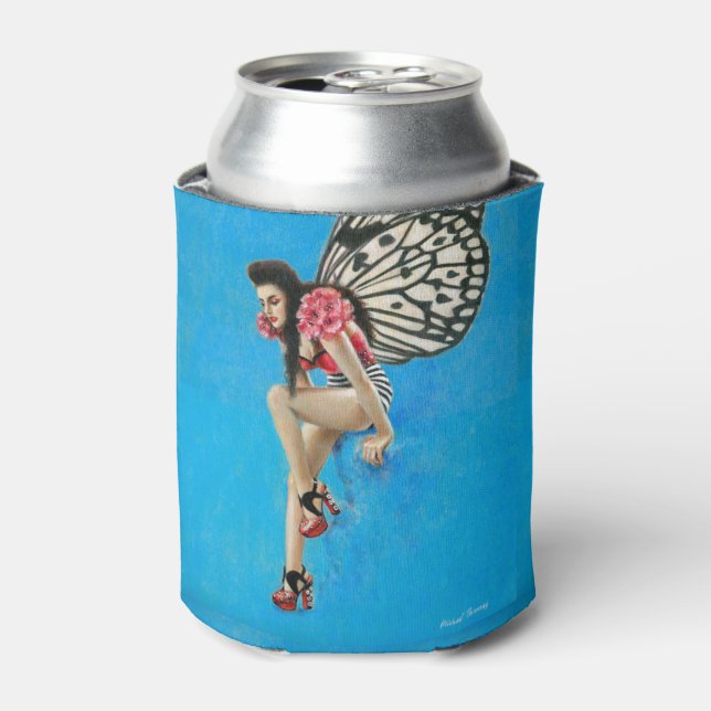 Vintag Rockabilly Fairy Can Cooler Dosenkühler (Kanne Vorderseite)