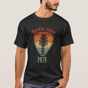 Vintag Rockin' Seit 1971 Retro - Rockmusik - Gu T-Shirt