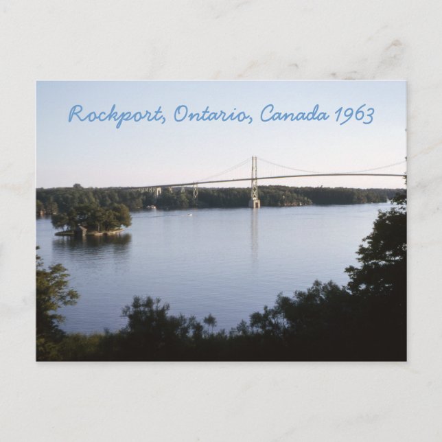 Vintag Rockport Ontario Kanada Postkarte (Vorderseite)