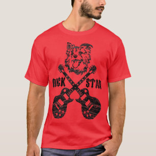 Vintag Rockstar Kids Guitar Dog Music Lieben Gesch T-Shirt