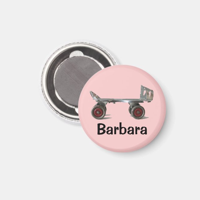 Vintag Roller-Skate Magnet (Vorderseite/Rückseite)