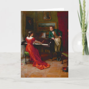 Vintag-Romance-Grußkarte Karte