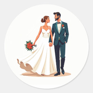 Vintag Romance Wedding Stickers