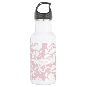 Vintag rosa Blumendach Wasserflasche Flasche mit N