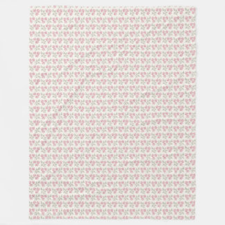 Vintag rosa Blumengesteck - Botanischer Werfer Fleecedecke