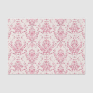 Vintag rosa Blumenmuster Seidenpapier