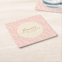 Vintag rosa Blumenschrift Brautparty Custom