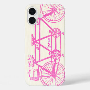 Vintag rosa Bright Colors Bike Muster iPhone title_seo2