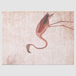 Vintag rosa Flamingo-Dekoute Seidenpapier