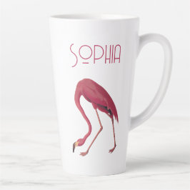 Vintag rosa Flamingo Milchtasse