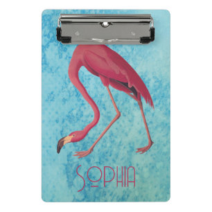 Vintag rosa Flamingo Mini Klemmbrett