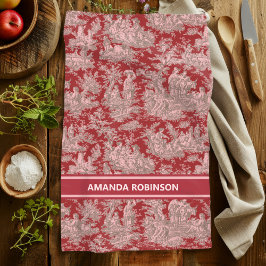 Vintag rosa Joule Geschirrtuch