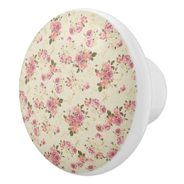 Vintag rosa Keramik Keramikknauf (Rechts)