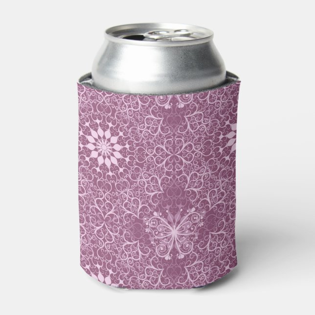 Vintag rosa Muster Dosenkühler (Kanne Vorderseite)