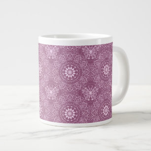 Vintag rosa Muster Jumbo-Tasse