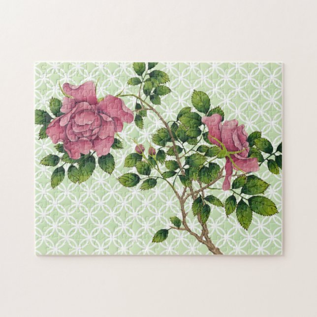 Vintag rosa Rose Retro Art (Horizontal)
