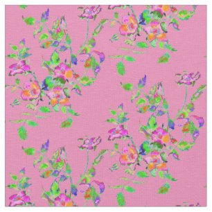 Vintag Rosa Rose Stoff