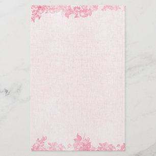 Vintag rosa Rosengrenze (2) Briefpapier