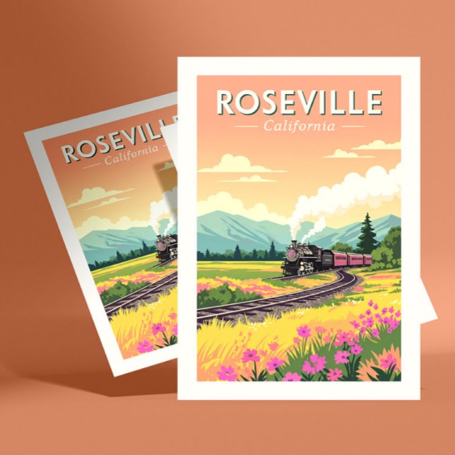 Vintag Roseville Kalifornien Postkarte (Von Creator hochgeladen)