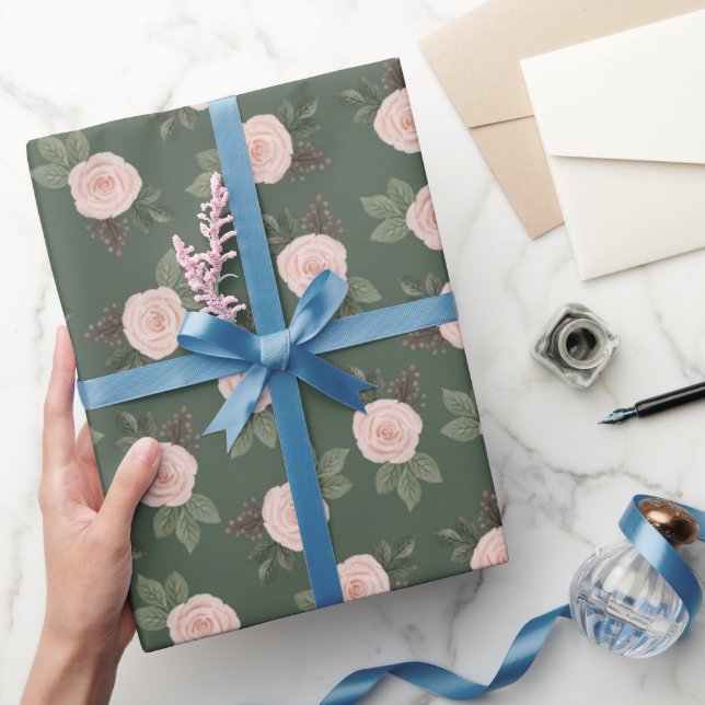 Vintag Rosewood Geschenkpapier (Schenken)