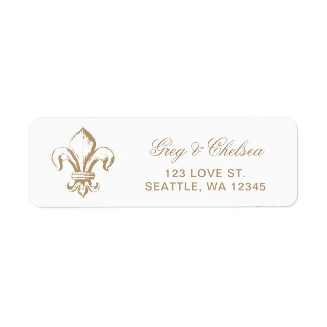 Vintag Royal Gold French Lilie Wedding (Vorne)