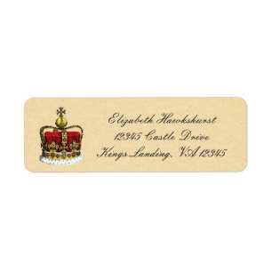 Vintag Royal Red and Gold Crown