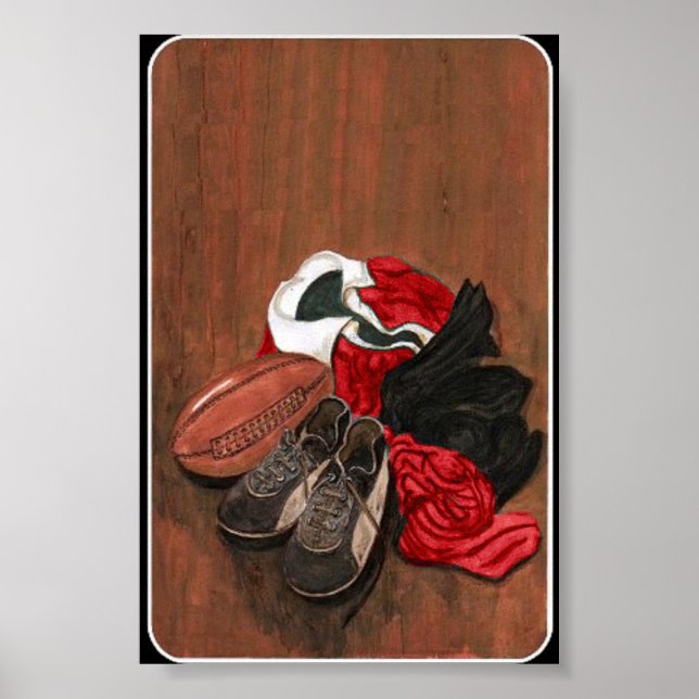 Vintag Rugby Poster (Vorne)