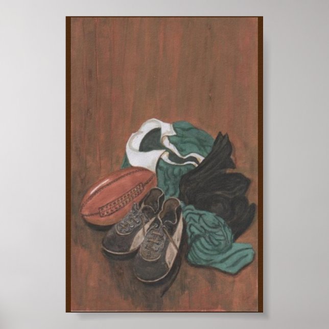 Vintag Rugby Poster (Vorne)
