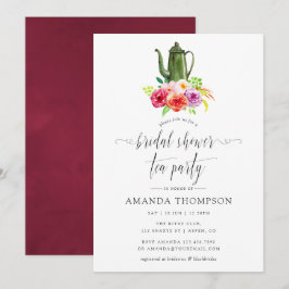 Vintag Rustikales Brautparty Tee Party Einladung