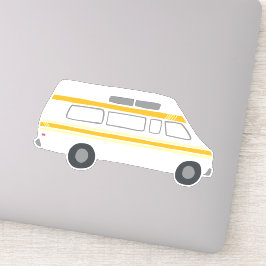 Vintag RV Van Motorhome Campervan Niedlich Zeichne Aufkleber
