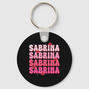 Vintag Sabrina Personalisiert Name I Liebe Sabrina Schlüsselanhänger
