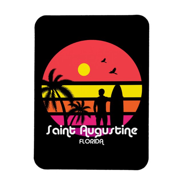 Vintag Saint Augustine Florida Magnet (Vertikal)