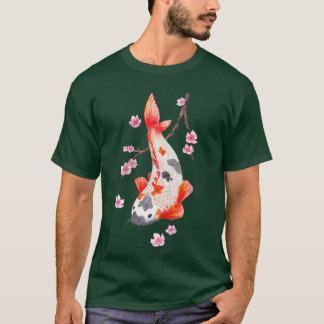 Vintag Sakura Kirschblossom mit Kois T-Shirt