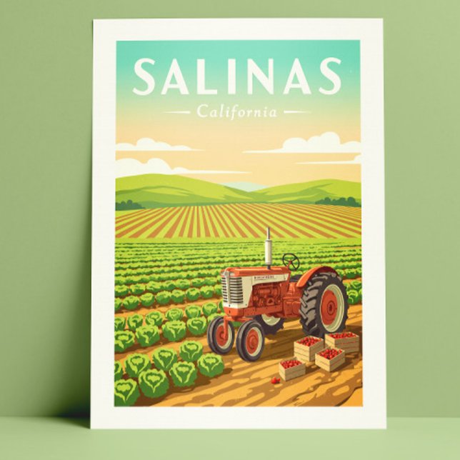 Vintag Salinas California Postkarte (Von Creator hochgeladen)