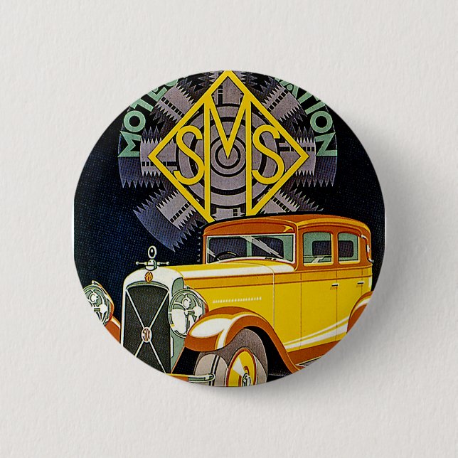 Vintag Salmson Automobile Ad Button (Vorderseite)