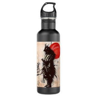 Vintag Samurai Warrior Bushido Code Japanischer Sc Edelstahlflasche