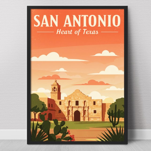 Vintag San Antonio Poster (Von Creator hochgeladen)