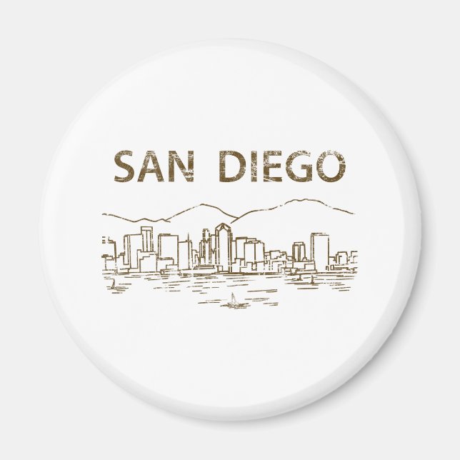Vintag San Diego Magnet (Vorne)