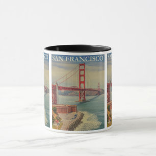 Vintag San Francisco: Golden Gate Bridge Travel Tasse