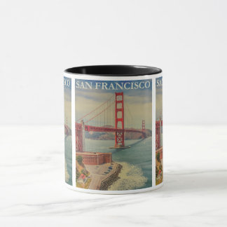 Vintag San Francisco: Golden Gate Bridge Travel Tasse