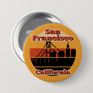 Vintag San Francisco Kalifornien Button