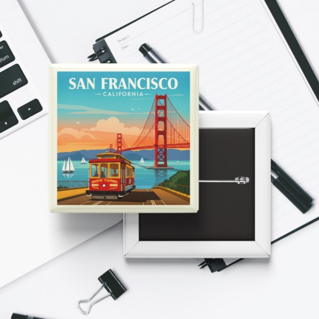 Vintag San Francisco Kalifornien Button (Von Creator hochgeladen)