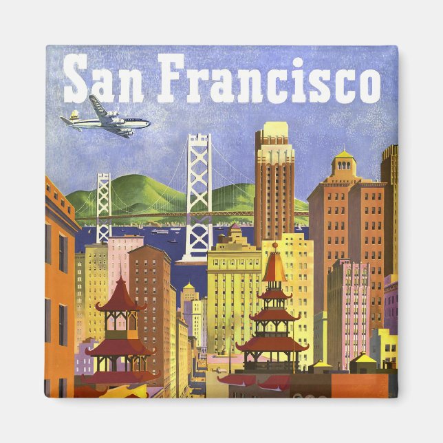 Vintag San Francisco Magnet (Vorne)