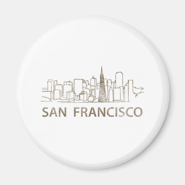 Vintag San Francisco Magnet (Vorne)