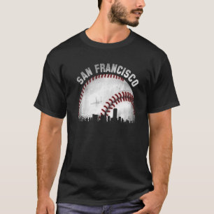 Vintag San Francisco Skyline City Baseball 1 T-Shirt