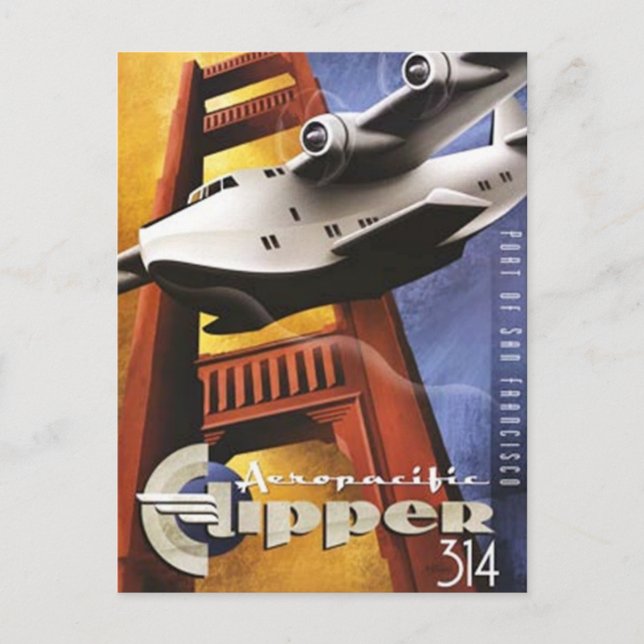 Vintag San Francisco, USA - Postkarte (Vorderseite)