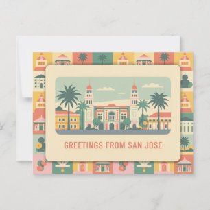 Vintag San José Postkarte   Grüße aus