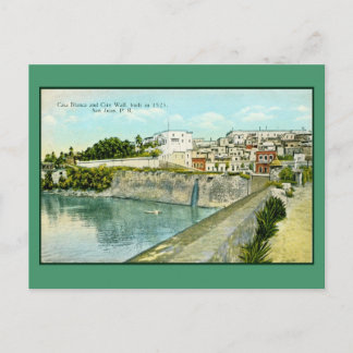 Vintag San Juan, Puerto Rico Postkarte