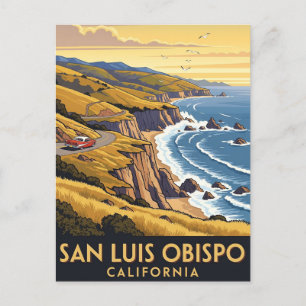 Vintag San Luis Obispo Postkarte