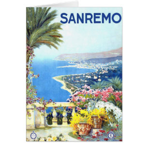 Vintag San Remo Italien Reisen